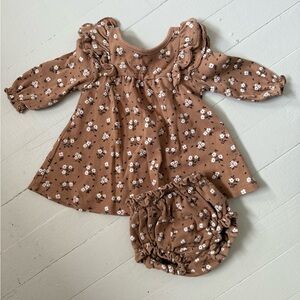 Quincy Mae Brown Floral Matching Set